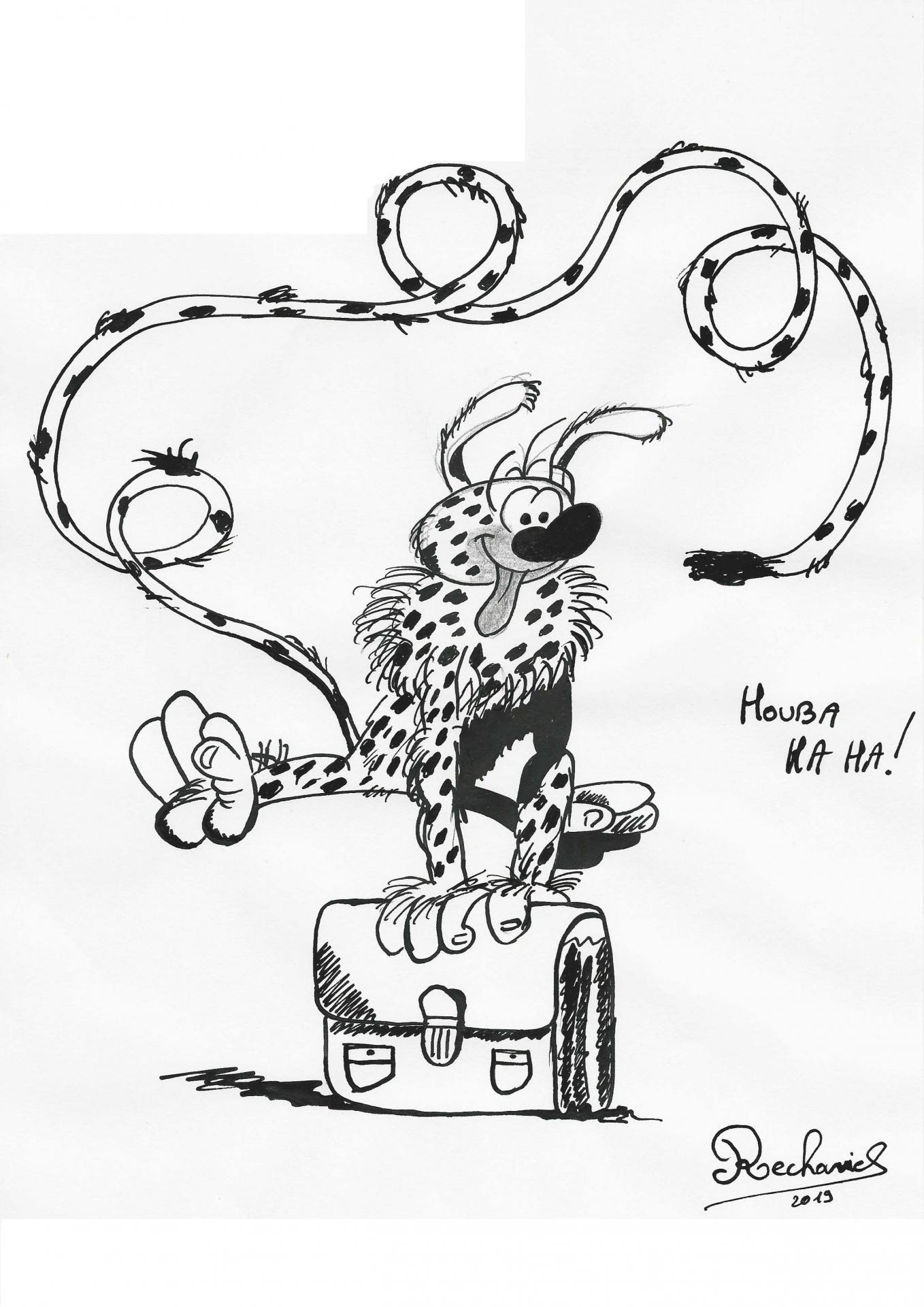 Marsupilami saute cartable copier
